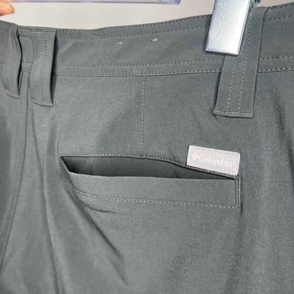 COLUMBIA Dri Wick Board Short Mid Rise Straight Regular Fit Green Size 34W x 10L - Picture 6 of 7